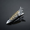 DY New and high quality laser engraving tie clip  fashion style  gold  silver and black men's business tie pin Free Delivery